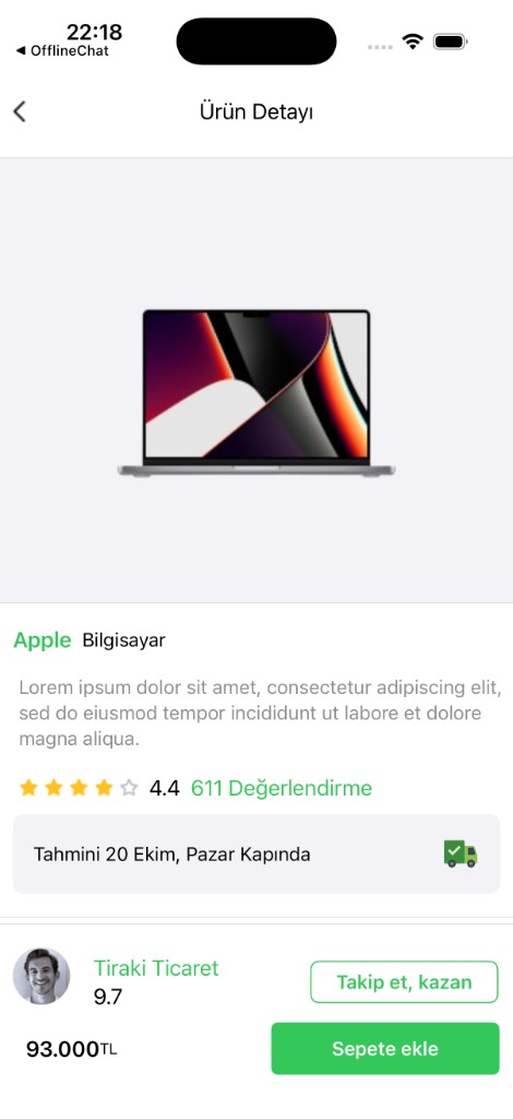 Audio — E-Ticaret (iOS) — ekran 2